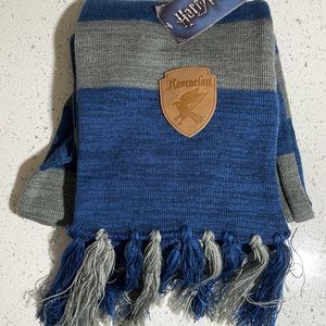 Harry Potter Raven Claw Blue and Grey Striped Scarf